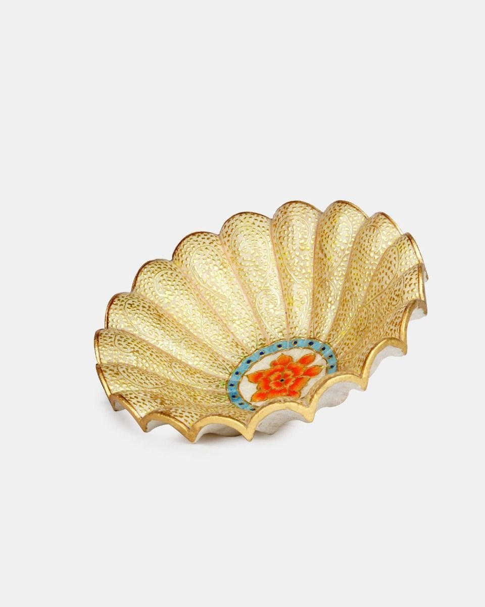 0181 Marble Handcrafted Decorative Bowl - Image 1