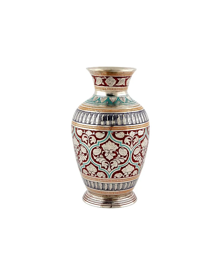 17_1__1-1 Brass Handcrafted Flower Vase - Image 1