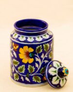 Blue Pottery Handcrafted Utility Jar- Blue - Image 2