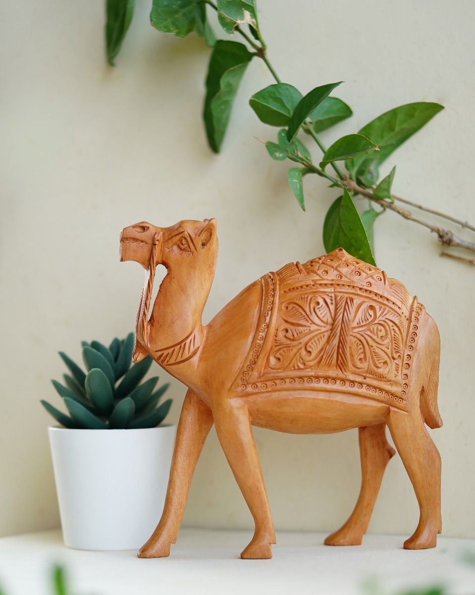 dsc06988 Wooden Carved Camel Sculpture ‘Ship of the Desert’ - Image 1