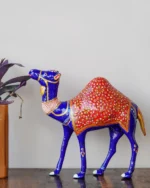 Colorful Camel Figurine – Metal Handcraft – 4 inch