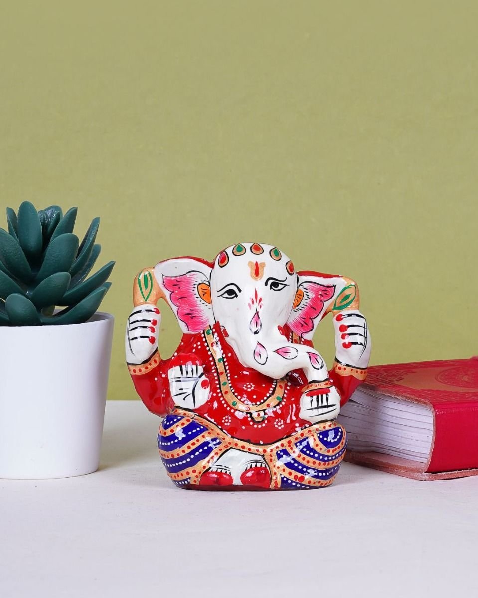 dsc07372_1 Metal Handcrafted small Lord Ganesha – 3 inch - Image 1